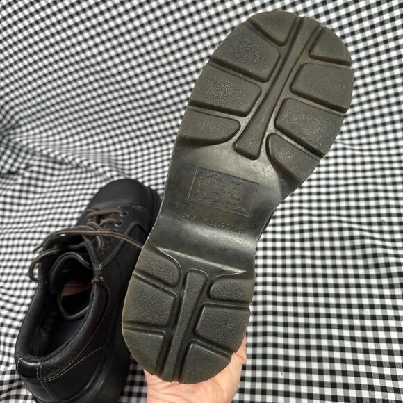 Dr Martens Vintage Melissa Chunky Oxford Black Leather Shoe Women's 7 90s / Y2K - Picture 6 of 6